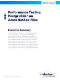 Performance Testing PostgreSQL  on Azure NetApp Files