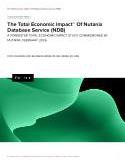 The Total Economic Impact™ of Nutanix Database Service (NDB): Forrester TEI Study on Cost Savings and Benefits