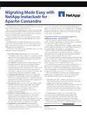Migrating Made Easy with NetApp Instaclustr for Apache Cassandra